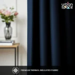 100% Blackout Curtains for Door and Window, Pack of 2 - Moroccan Blue - Image 2