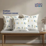 Cotton Cushion Covers, Throw pillow for couch- Humming Bird Blue - Image 2