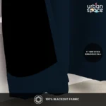 100% Blackout Curtains for Door and Window, Pack of 2 - Moroccan Blue - Image 3