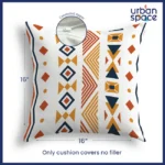 Cotton Cushion Covers, throw pillows for couch- Boho Multi Orange - Image 4