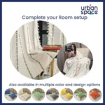 Embroidered Cotton Cushion Cover, for Sofa, Bedroom, Living Room - Set of 2 - Vintage Braid Sage Green - Image 6