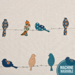 100% Cotton Table runner For 4 or 6 seater Dining / Centre Table - Humming Bird Blue - Image 2