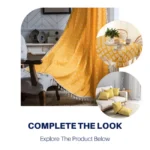 Cotton Cushion Covers, throw pillows for couch- Boho Yellow Star - Image 3