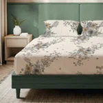 200 TC Glaced Cotton Microfiber Bedsheet with Pillow Covers - Stellar